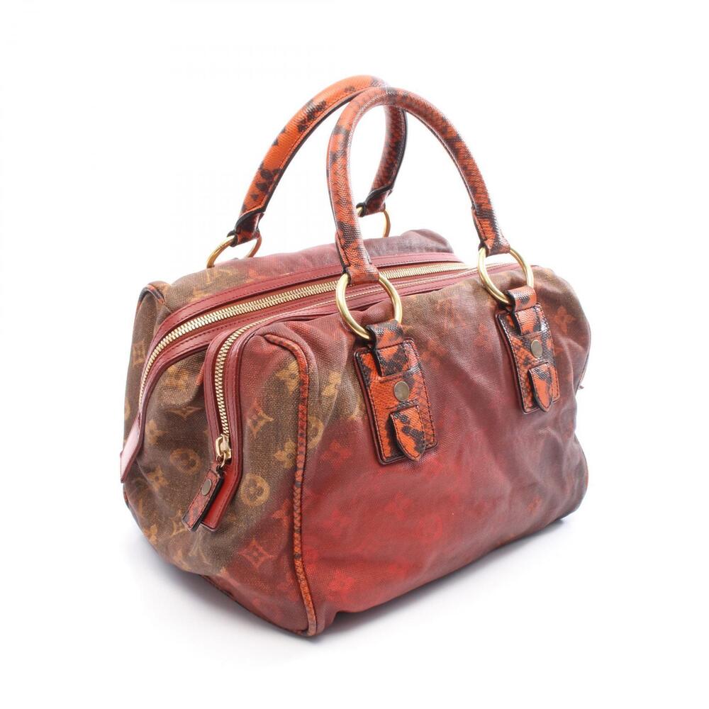 Louis Vuitton Monogram handbag Man Crazy Red Multicolor leather Jokes